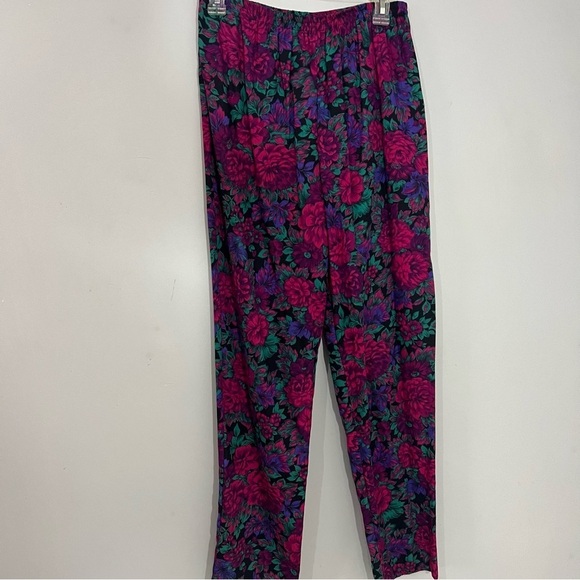 Vintage Justin Thyme Floral Co ord Set Colorful Pantsuit Spring Two Piece Set - Picture 9 of 10
